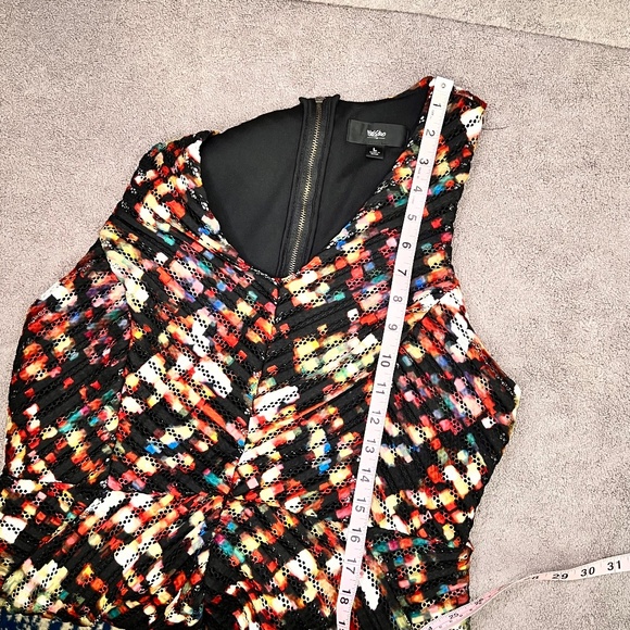 Mossimo Knee-Length Sleeveless Color Pop Eyelet Dress L Cocktail Party Holiday - Picture 10 of 12